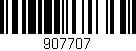 Código de barras (EAN, GTIN, SKU, ISBN): '907707'