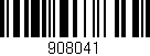 Código de barras (EAN, GTIN, SKU, ISBN): '908041'