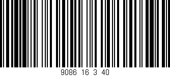 Código de barras (EAN, GTIN, SKU, ISBN): '9086_16_3_40'