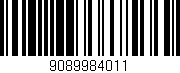 Código de barras (EAN, GTIN, SKU, ISBN): '9089984011'