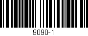 Código de barras (EAN, GTIN, SKU, ISBN): '9090-1'