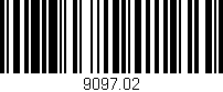 Código de barras (EAN, GTIN, SKU, ISBN): '9097.02'