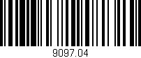 Código de barras (EAN, GTIN, SKU, ISBN): '9097.04'