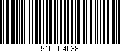 Código de barras (EAN, GTIN, SKU, ISBN): '910-004638'