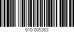 Código de barras (EAN, GTIN, SKU, ISBN): '910-005363'