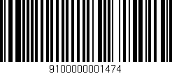 Código de barras (EAN, GTIN, SKU, ISBN): '9100000001474'