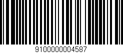 Código de barras (EAN, GTIN, SKU, ISBN): '9100000004587'