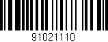 Código de barras (EAN, GTIN, SKU, ISBN): '91021110'