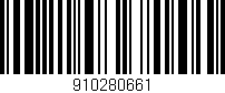 Código de barras (EAN, GTIN, SKU, ISBN): '910280661'