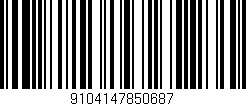Código de barras (EAN, GTIN, SKU, ISBN): '9104147850687'