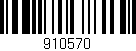 Código de barras (EAN, GTIN, SKU, ISBN): '910570'