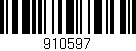 Código de barras (EAN, GTIN, SKU, ISBN): '910597'