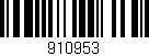 Código de barras (EAN, GTIN, SKU, ISBN): '910953'