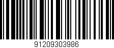 Código de barras (EAN, GTIN, SKU, ISBN): '91209303986'