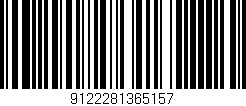 Código de barras (EAN, GTIN, SKU, ISBN): '9122281365157'