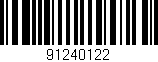 Código de barras (EAN, GTIN, SKU, ISBN): '91240122'
