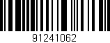 Código de barras (EAN, GTIN, SKU, ISBN): '91241062'