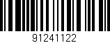 Código de barras (EAN, GTIN, SKU, ISBN): '91241122'