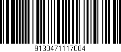 Código de barras (EAN, GTIN, SKU, ISBN): '9130471117004'
