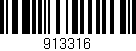 Código de barras (EAN, GTIN, SKU, ISBN): '913316'