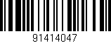 Código de barras (EAN, GTIN, SKU, ISBN): '91414047'