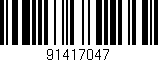 Código de barras (EAN, GTIN, SKU, ISBN): '91417047'