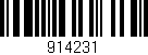 Código de barras (EAN, GTIN, SKU, ISBN): '914231'