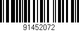 Código de barras (EAN, GTIN, SKU, ISBN): '91452072'