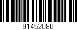 Código de barras (EAN, GTIN, SKU, ISBN): '91452080'