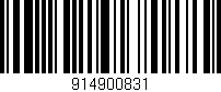 Código de barras (EAN, GTIN, SKU, ISBN): '914900831'