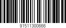 Código de barras (EAN, GTIN, SKU, ISBN): '91511300666'