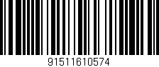 Código de barras (EAN, GTIN, SKU, ISBN): '91511610574'