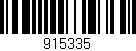 Código de barras (EAN, GTIN, SKU, ISBN): '915335'