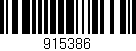 Código de barras (EAN, GTIN, SKU, ISBN): '915386'