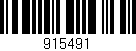 Código de barras (EAN, GTIN, SKU, ISBN): '915491'