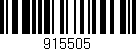 Código de barras (EAN, GTIN, SKU, ISBN): '915505'