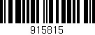 Código de barras (EAN, GTIN, SKU, ISBN): '915815'