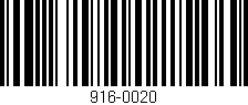 Código de barras (EAN, GTIN, SKU, ISBN): '916-0020'