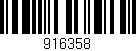 Código de barras (EAN, GTIN, SKU, ISBN): '916358'