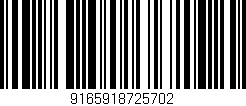 Código de barras (EAN, GTIN, SKU, ISBN): '9165918725702'