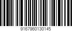 Código de barras (EAN, GTIN, SKU, ISBN): '9167960130145'