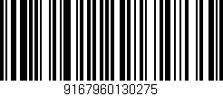 Código de barras (EAN, GTIN, SKU, ISBN): '9167960130275'