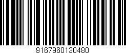 Código de barras (EAN, GTIN, SKU, ISBN): '9167960130480'