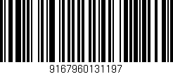 Código de barras (EAN, GTIN, SKU, ISBN): '9167960131197'
