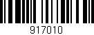 Código de barras (EAN, GTIN, SKU, ISBN): '917010'