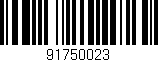 Código de barras (EAN, GTIN, SKU, ISBN): '91750023'
