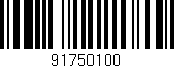Código de barras (EAN, GTIN, SKU, ISBN): '91750100'