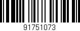 Código de barras (EAN, GTIN, SKU, ISBN): '91751073'