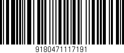 Código de barras (EAN, GTIN, SKU, ISBN): '9180471117191'