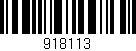 Código de barras (EAN, GTIN, SKU, ISBN): '918113'